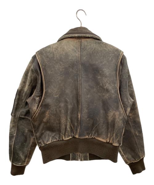 force macees（フォース・メシーズ）force macees (フォース・メシーズ) レザージャケット ブラウン サイズ:LLLの古着・服飾アイテム