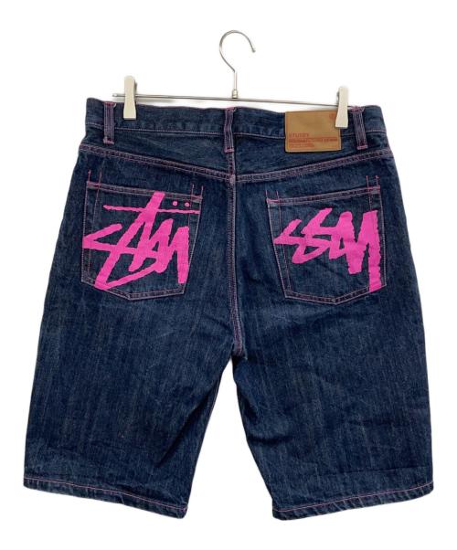 stussy（ステューシー）stussy (ステューシー) ショートデニム ネイビー サイズ:34の古着・服飾アイテム