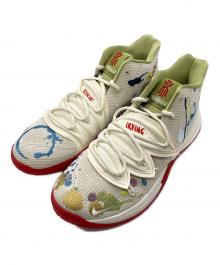 NIKE（ナイキ）の古着「NIKE × BANDULU KYRIE 5 "Multi/Red"（ナイキ × バンデュール カイリー5 "マルチ/レッド"）」｜ベージュ×グリーン