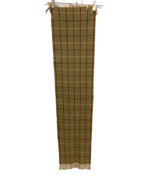 Burberry's（バーバリー）Burberry's (バーバリー) カシミヤマフラー オリーブの古着・服飾アイテム