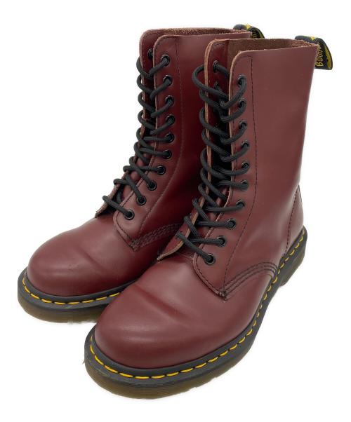 Dr.Martens（ドクターマーチン）Dr.Martens (ドクターマーチン) 10ホールブーツ レッド サイズ:UK5.5の古着・服飾アイテム