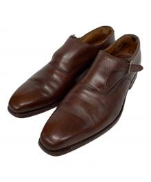 Crockett & Jones×PAUL SMITH（クロケット＆ジョーンズ×ポールスミス）の古着「モンクストラップシューズ」｜ブラウン