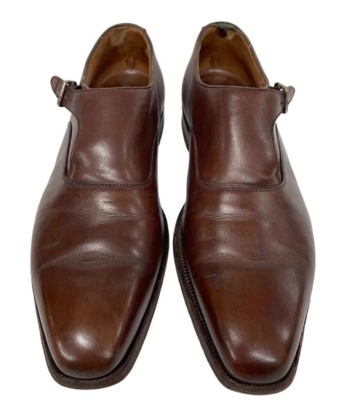 Crockett & Jones（クロケット＆ジョーンズ）Crockett & Jones (クロケット＆ジョーンズ) PAUL SMITH (ポールスミス) モンクストラップシューズ ブラウン サイズ:UK7Eの古着・服飾アイテム
