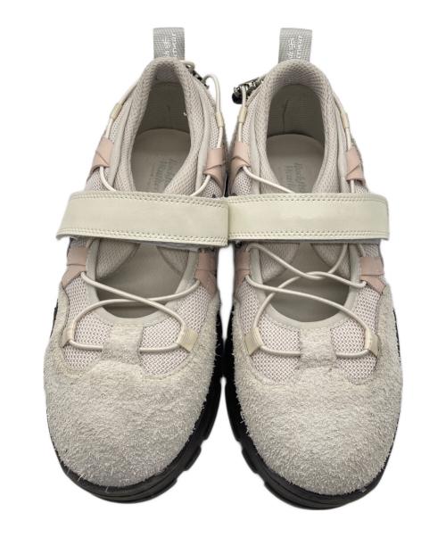 Rockfish Weatherwear（ロックフィッシュウェザーウェア）Rockfish Weatherwear (ロックフィッシュウェザーウェア) ローカットスニーカー ブラック×ベージュ サイズ:SIZE 23.5cmの古着・服飾アイテム