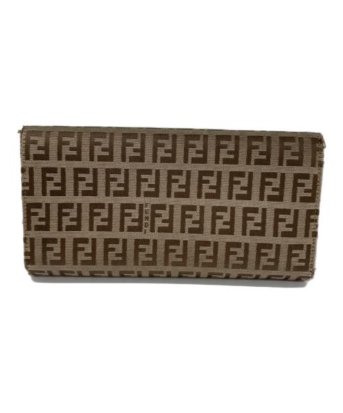 FENDI（フェンディ）FENDI (フェンディ) 2つ折り財布 ベージュの古着・服飾アイテム