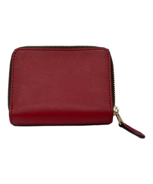 COACH（コーチ）COACH (コーチ) コンパクトウォレット ブラウン×レッドの古着・服飾アイテム