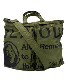 PORTER×Hysteric Glamour（ポーター×ヒステリックグラマー）の古着「2WAYヘルメットバッグ」｜オリーブ
