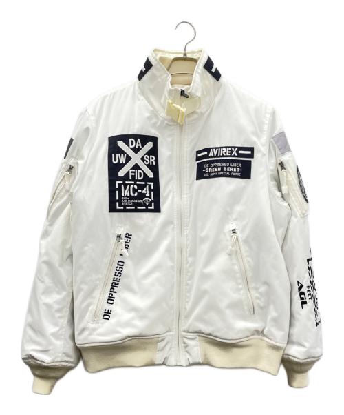 AVIREX（アヴィレックス）AVIREX (アヴィレックス) MODジャケット ホワイト サイズ:SIZE XLの古着・服飾アイテム