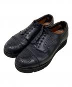 foot the coacherフットザコーチャー）の古着「ストレートチップシューズ」｜ブラック