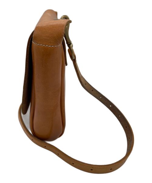vasco（ヴァスコ）vasco (ヴァスコ) レザーショルダーバッグ キャメルの古着・服飾アイテム