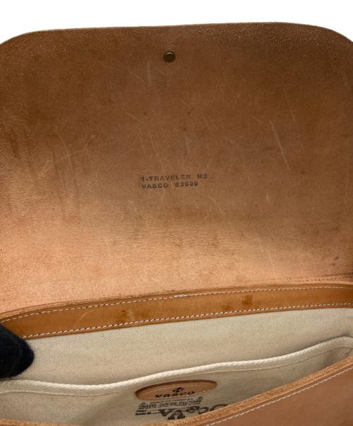 vasco（ヴァスコ）vasco (ヴァスコ) レザーショルダーバッグ キャメルの古着・服飾アイテム