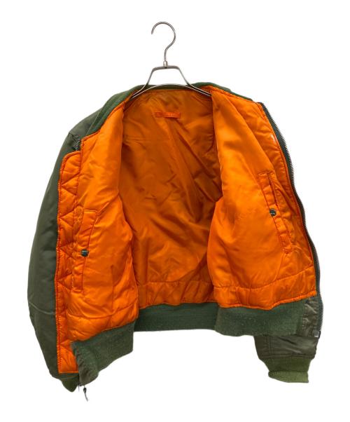 ALPHA INDUSTRIES（アルファインダストリーズ）ALPHA INDUSTRIES (アルファインダストリーズ) フライトジャケット オリーブ サイズ:Ｍの古着・服飾アイテム