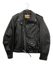 Schott（ショット）の古着「レザーライダースジャケット」｜ブラック
