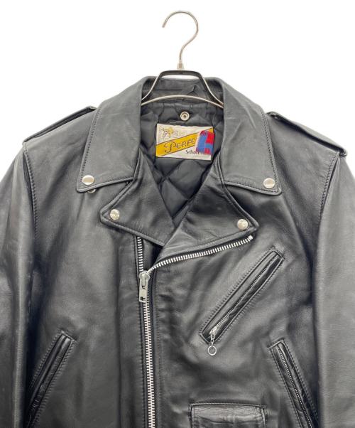 Schott（ショット）Schott (ショット) レザーライダースジャケット ブラック サイズ:SIZE 40の古着・服飾アイテム