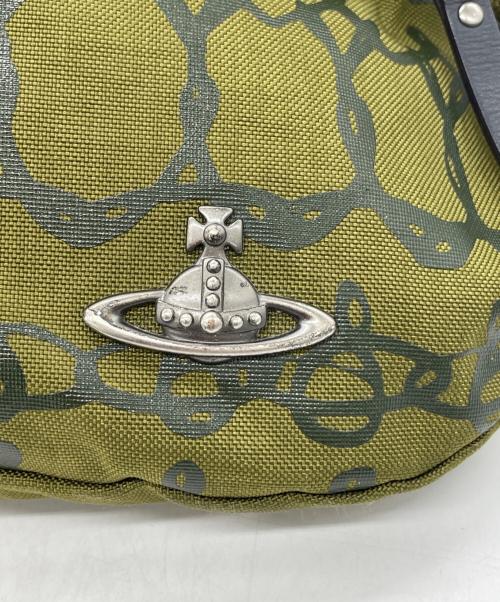 Vivienne Westwood（ヴィヴィアンウエストウッド）Vivienne Westwood (ヴィヴィアンウエストウッド) キャンバスストリートスタイルボディーバッグ オリーブ×ブラックの古着・服飾アイテム