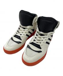 Y-3×adidas（ワイスリー×アディダス）の古着「ハイカットスニーカー  adidas Y-3 Hayworth」｜ホワイト×オレンジ