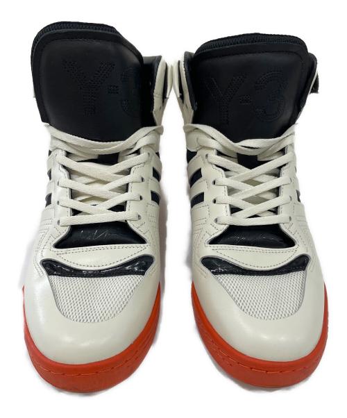 Y-3（ワイスリー）Y-3 (ワイスリー) adidas (アディダス) ハイカットスニーカー  adidas Y-3 Hayworth ホワイト×オレンジ サイズ:27.5の古着・服飾アイテム