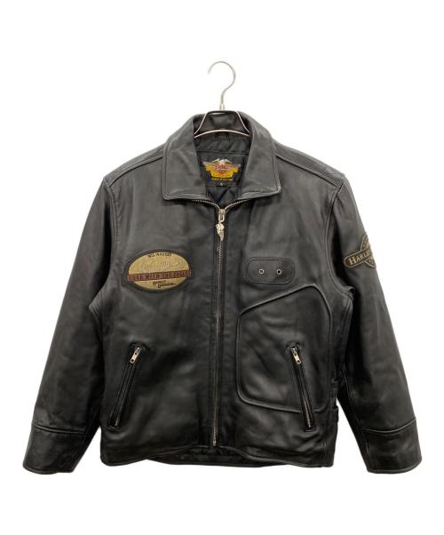 HARLEY-DAVIDSON（ハーレーダビッドソン）HARLEY-DAVIDSON (ハーレーダビッドソン) レザージャケット ブラック サイズ:Sの古着・服飾アイテム