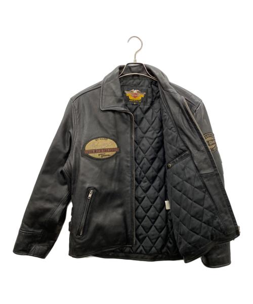 HARLEY-DAVIDSON（ハーレーダビッドソン）HARLEY-DAVIDSON (ハーレーダビッドソン) レザージャケット ブラック サイズ:Sの古着・服飾アイテム