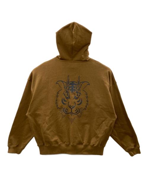 EVISEN（エビセン）EVISEN (エビセン) パーカー ブラウン サイズ:Lの古着・服飾アイテム