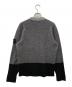 STONE ISLAND (ストーンアイランド) バイカラーニット ブラック×グレー サイズ:Ｍ：15000円