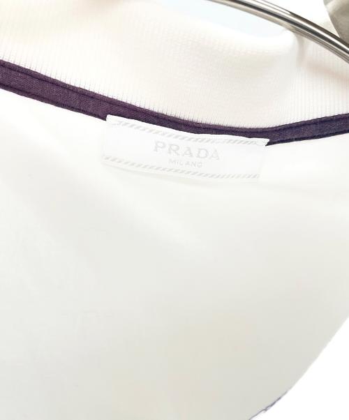 PRADA（プラダ）PRADA (プラダ) ポロシャツ ホワイト サイズ:Ｍの古着・服飾アイテム