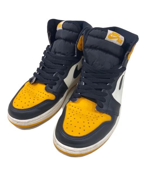 NIKE（ナイキ）NIKE (ナイキ) ハイカットスニーカー Air Jordan 1 Retro High OG イエロー×ブラック サイズ:26.5の古着・服飾アイテム