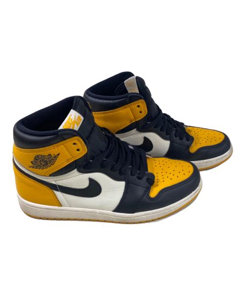 NIKE（ナイキ）NIKE (ナイキ) ハイカットスニーカー Air Jordan 1 Retro High OG イエロー×ブラック サイズ:26.5の古着・服飾アイテム