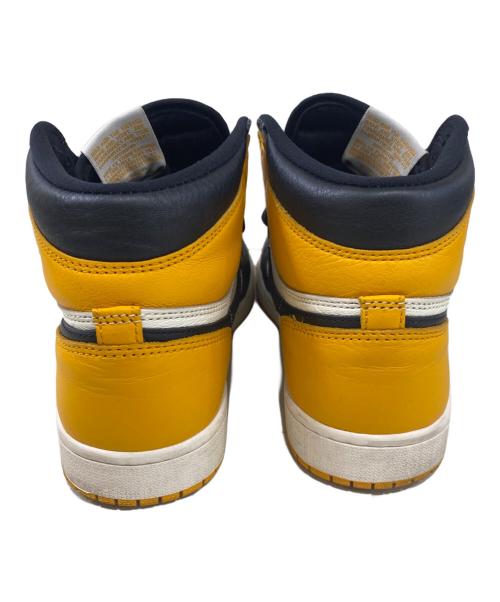 NIKE（ナイキ）NIKE (ナイキ) ハイカットスニーカー Air Jordan 1 Retro High OG イエロー×ブラック サイズ:26.5の古着・服飾アイテム