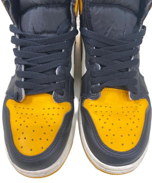 NIKE（ナイキ）NIKE (ナイキ) ハイカットスニーカー Air Jordan 1 Retro High OG イエロー×ブラック サイズ:26.5の古着・服飾アイテム