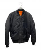 ALPHAアルファ）の古着「MA-1ジャケット」｜ブラック