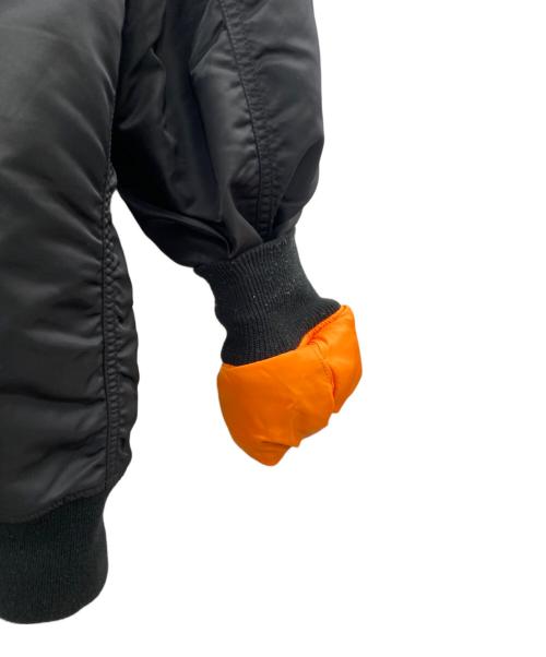 ALPHA（アルファ）ALPHA (アルファ) MA-1ジャケット ブラック サイズ:Ｍの古着・服飾アイテム