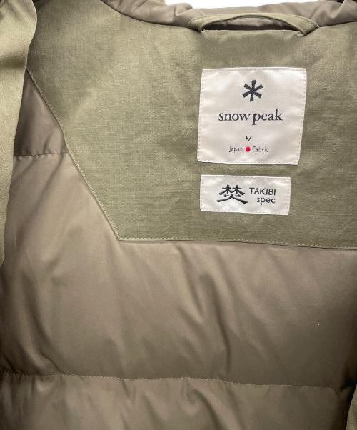 Snow peak（スノーピーク）Snow peak (スノーピーク) TAKIBI Down Coat オリーブ サイズ:Ｍの古着・服飾アイテム