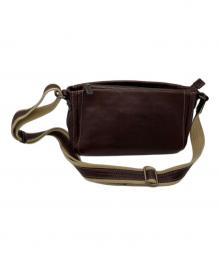 土屋鞄（ツチヤカバン）の古着「レザーショルダーバッグ」｜ブラウン