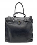 gentenゲンテン）の古着「レザートートバッグ」｜ブラック