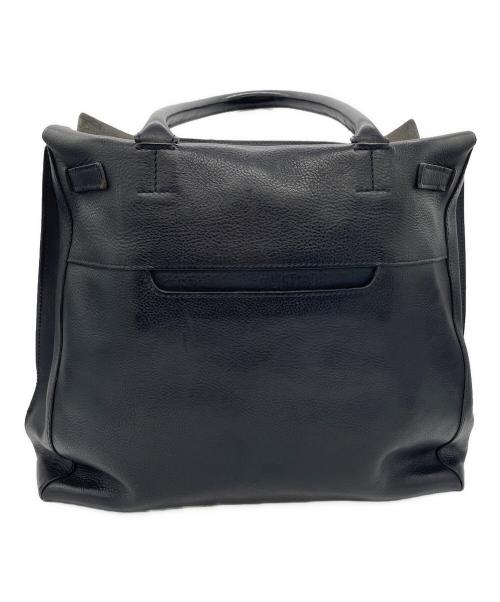 genten（ゲンテン）genten (ゲンテン) レザートートバッグ ブラックの古着・服飾アイテム