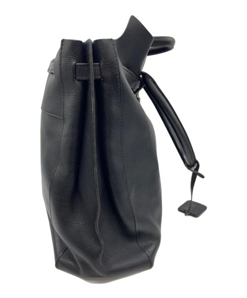 genten（ゲンテン）genten (ゲンテン) レザートートバッグ ブラックの古着・服飾アイテム