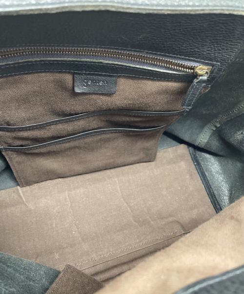 genten（ゲンテン）genten (ゲンテン) レザートートバッグ ブラックの古着・服飾アイテム