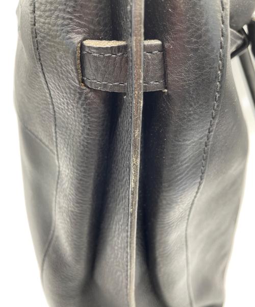 genten（ゲンテン）genten (ゲンテン) レザートートバッグ ブラックの古着・服飾アイテム