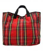 BAG'n'NOUNバッグンナウン）の古着「チェック トートバッグ」｜レッド