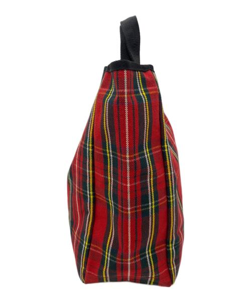 BAG'n'NOUN（バッグンナウン）BAG'n'NOUN (バッグンナウン) チェック トートバッグ レッドの古着・服飾アイテム
