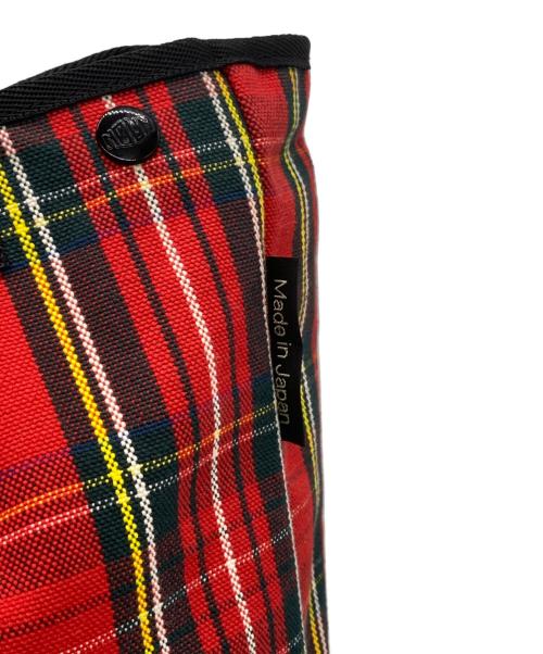 BAG'n'NOUN（バッグンナウン）BAG'n'NOUN (バッグンナウン) チェック トートバッグ レッドの古着・服飾アイテム