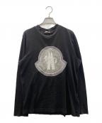 MONCLERモンクレール）の古着「長袖カットソー」｜ブラック