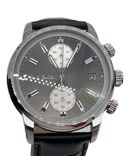 PAUL SMITH（ポールスミス）PAUL SMITH (ポールスミス) リストウォッチ ブラックの古着・服飾アイテム