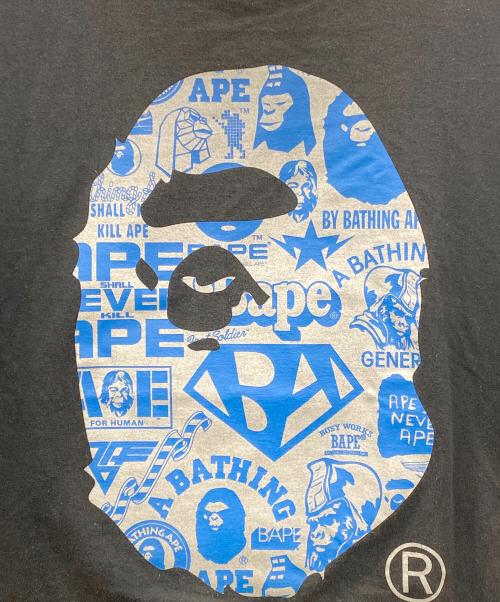 A BATHING APE（ア ベイシング エイプ）A BATHING APE (ア ベイシング エイプ) 半袖カットソー ブラック サイズ:Lの古着・服飾アイテム