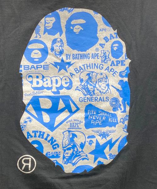 A BATHING APE（ア ベイシング エイプ）A BATHING APE (ア ベイシング エイプ) 半袖カットソー ブラック サイズ:Lの古着・服飾アイテム