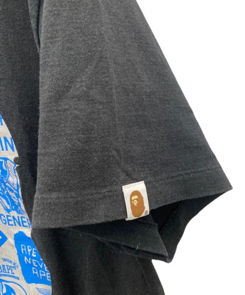 A BATHING APE（ア ベイシング エイプ）A BATHING APE (ア ベイシング エイプ) 半袖カットソー ブラック サイズ:Lの古着・服飾アイテム