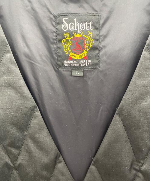 Schott（ショット）Schott (ショット) ベスト ブラック サイズ:Lの古着・服飾アイテム