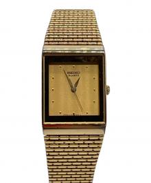 SEIKO（セイコー）の古着「スクウェア型 腕時計」｜ゴールド