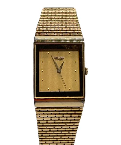 SEIKO（セイコー）SEIKO (セイコー) スクウェア型 腕時計 ゴールドの古着・服飾アイテム